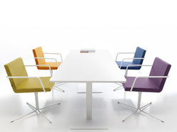 Table de réunion Flat pieds carrés