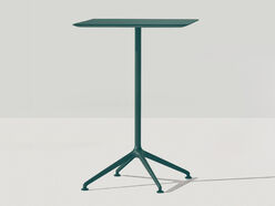 Table haute carrée Lex plan laqué