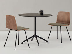 Table polyvalente ronde Lex plan laqué