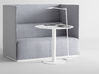 Table de réunion ronde laquée Flat chant biseauté