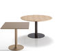Table de réunion ronde Flat Wood chant biseauté