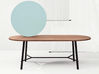 Table de réunion ovale Record Living en bois massif