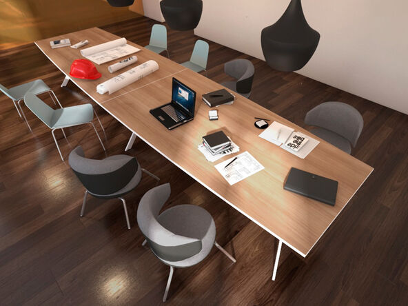 Table de conférence tonneau AXY-Line Y