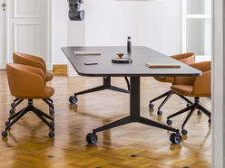 Table rabattable Plex sur roulettes