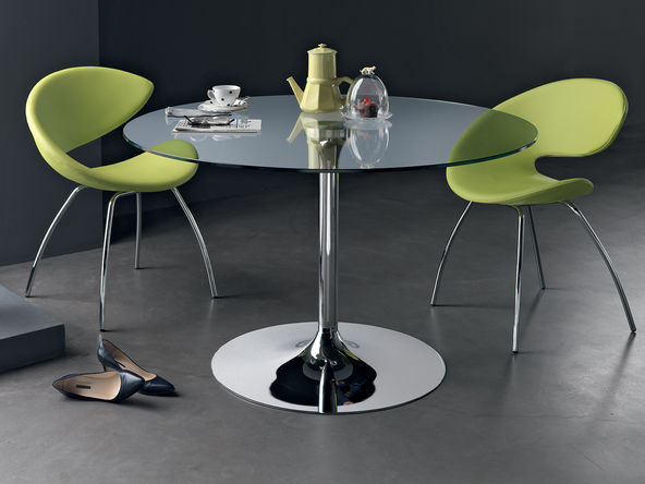 Table de réunion ronde en verre Infinity
