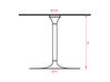 Table de réunion ronde en verre Infinity