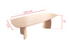 Table d'exception en bois massif Dolmen Organic