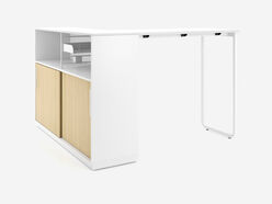 Table haute Play & Work avec rangement