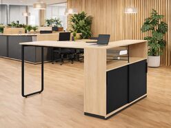 Table haute Play & Work avec rangement