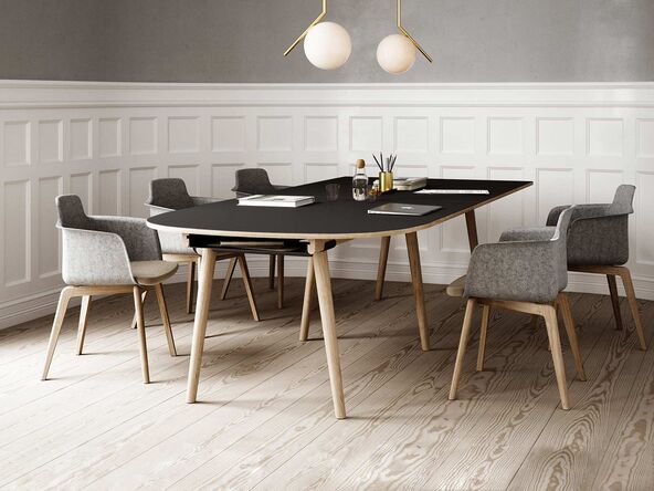 Table de réunion asymétrique Link
