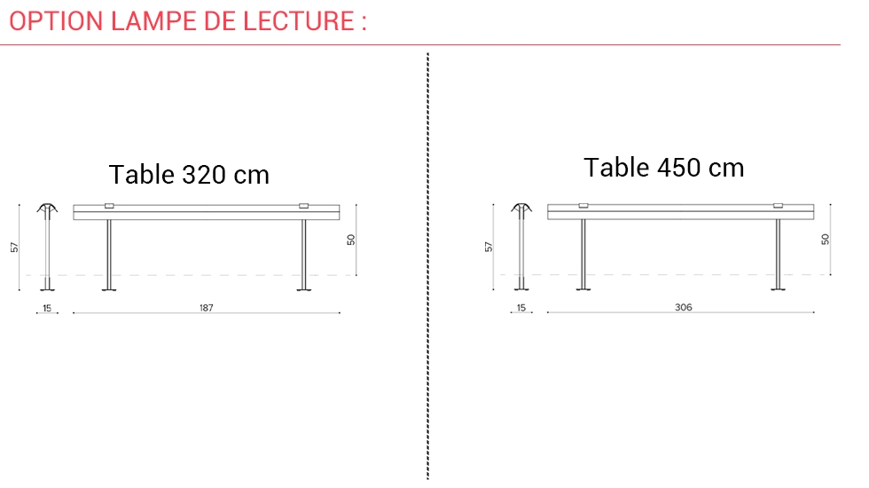 Table de réunion Wing