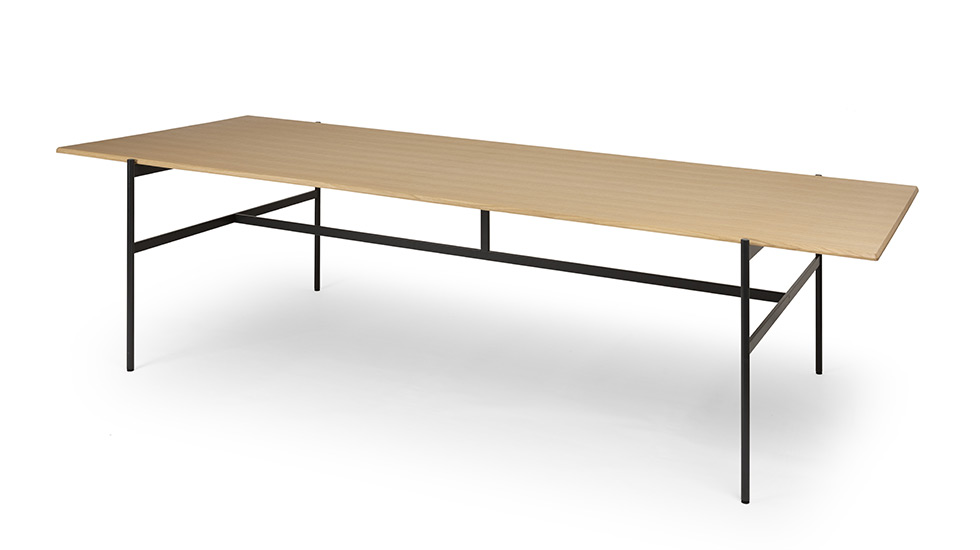 Table de réunion Blade en placage bois